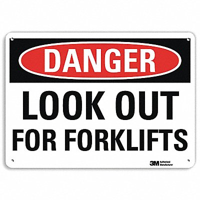 Danger Sign 10 inx14 in Aluminum