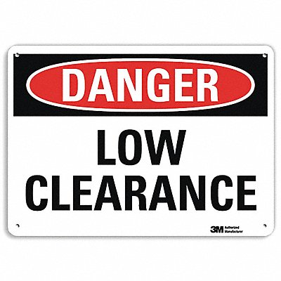 Danger Sign 10 inx14 in Aluminum