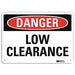 Danger Sign 10 inx14 in Aluminum