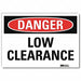 Danger Sign 7 in x 10 in Rflct Sheeting