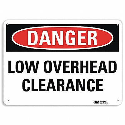 Danger Sign 10 in x 14 in Aluminum