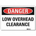 Danger Sign 5inx7in Reflective Sheeting