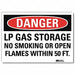 Danger Sign 10inx14in Reflctv Sheeting