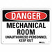 Danger Sign 10 in x 14 in Aluminum
