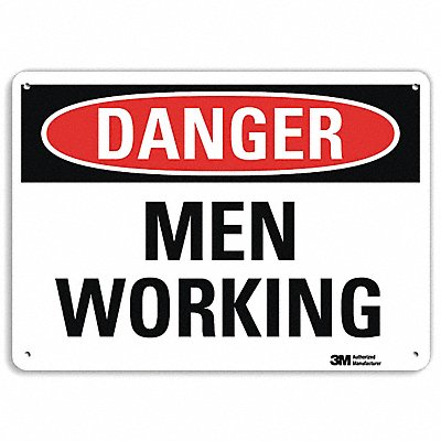 Danger Sign 10 in x 14 in Aluminum
