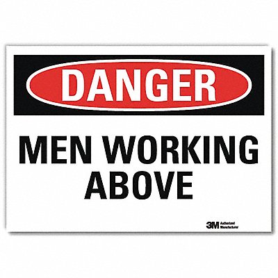 Danger Sign 5 in x 7 in Rflct Sheeting