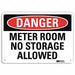 Danger Sign 7 in x 10 in Aluminum