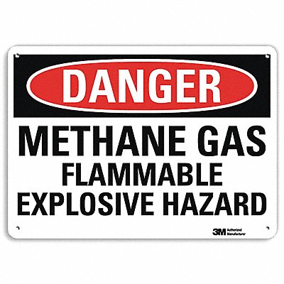 Danger Sign 10 in x 14 in Aluminum