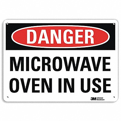 Danger Sign 7 in x 14 in Aluminum