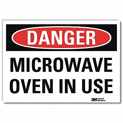 Danger Sign 7 in x 10 in Rflct Sheeting