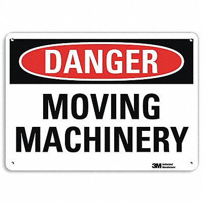 Danger Sign 10 inx14 in Aluminum