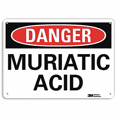 Danger Sign 7 in x 10 in Aluminum