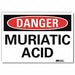 Danger Sign 10 in x 14 in Rflct Sheeting