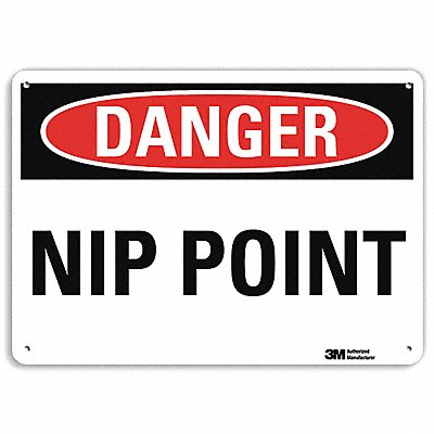 Danger Sign 7 inx10 in Plastic