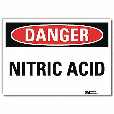 Danger Sign 5 in x 7 in Rflct Sheeting