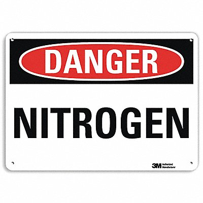 Danger Sign 10 inx14 in Plastic