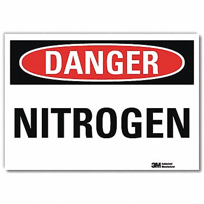 Danger Sign 10 in x 14 in Rflct Sheeting