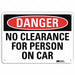 Danger Sign 10 in x 14 in Aluminum