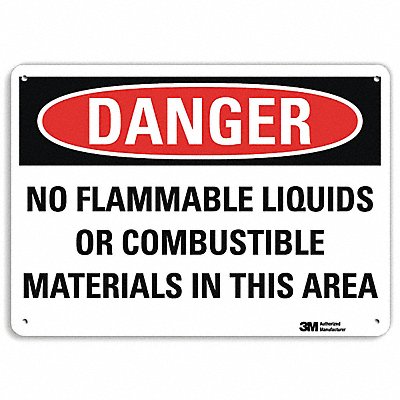 Danger Sign 10 inx14 in Aluminum