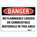 Danger Sign 7 in x 10 in Aluminum