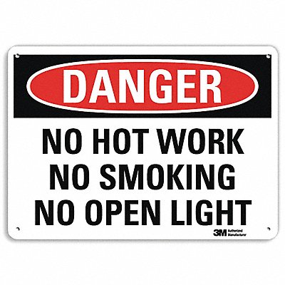 Danger Sign 10 inx14 in Aluminum