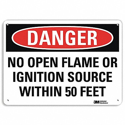 Danger Sign 10 inx14 in Aluminum