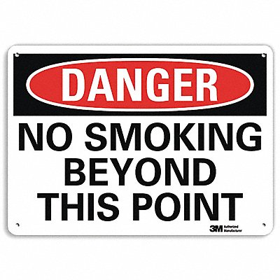 Danger Sign 10 inx14 in Aluminum