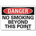 Danger Sign 7 in x 10 in Rflct Sheeting