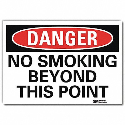 Danger Sign 10 in x 14 in Rflct Sheeting