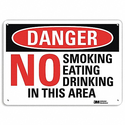 Danger Sign 7 inx10 in Plastic