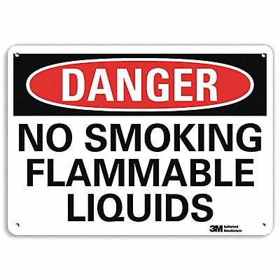 Danger Sign 7 in x 10 in Aluminum