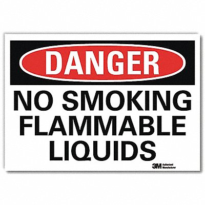 Danger Sign 10 in x 14 in Rflct Sheeting