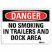 Danger Sign 7 in x 10 in Aluminum