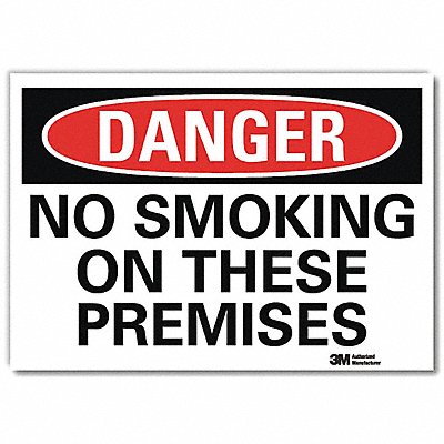 Danger Sign 10 in x 14 in Rflct Sheeting