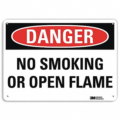 Danger Sign 7 in x 10 in Aluminum