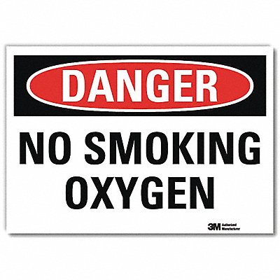 Danger Sign 10 in x 14 in Rflct Sheeting