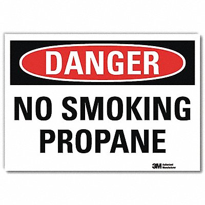 Danger Sign 5 in x 7 in Rflct Sheeting