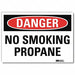 Danger Sign 5 in x 7 in Rflct Sheeting