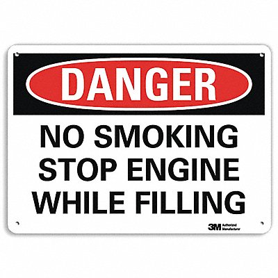 Danger Sign 10 in x 14 in Aluminum