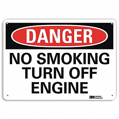 Danger Sign 7 in x 10 in Aluminum
