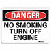 Danger Sign 7 in x 10 in Aluminum