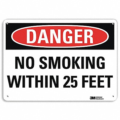 Danger Sign 10 inx14 in Aluminum