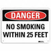 Danger Sign 7 in x 10 in Aluminum