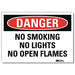 Danger Sign 5 in x 7 in Rflct Sheeting