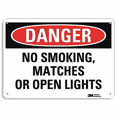 Danger Sign 10 in x 14 in Aluminum