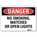 Danger Sign 5 in x 7 in Rflct Sheeting