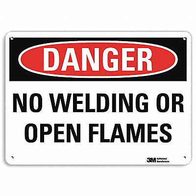 Danger Sign 10 in x 14 in Aluminum