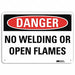 Danger Sign 7 in x 10 in Aluminum