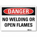 Danger Sign 5 in x 7 in Rflct Sheeting