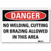 Danger Sign 7inx10in Reflective Sheeting